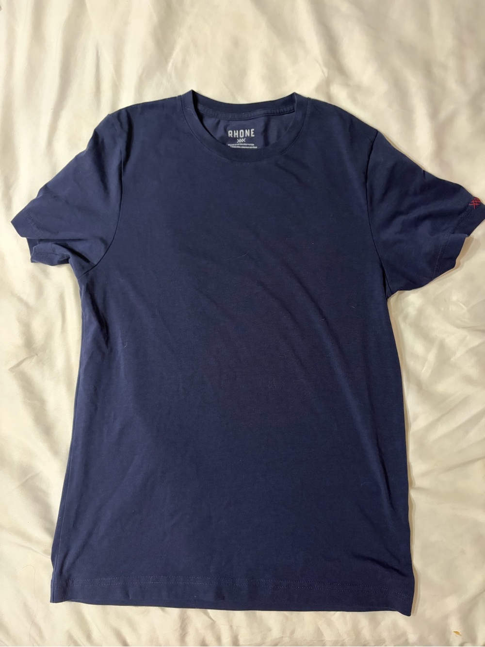 RHONE Navy Short Sleeve Crewneck Tee